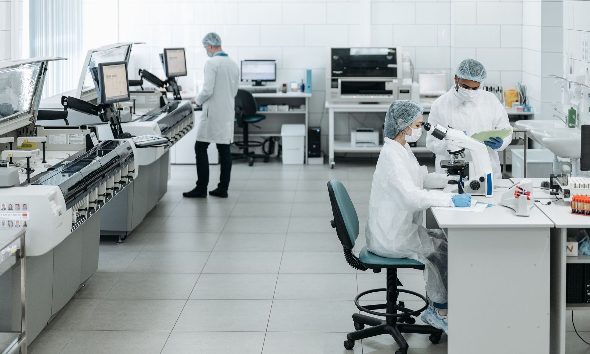 Scientists working in a laboratory